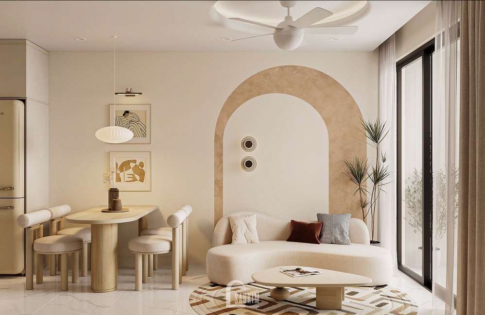 Thiết Kế Nội Thất Căn Hộ Vinhome Ocean Park Mang Phong Cách Wabi Sabi Mix Korea Chic